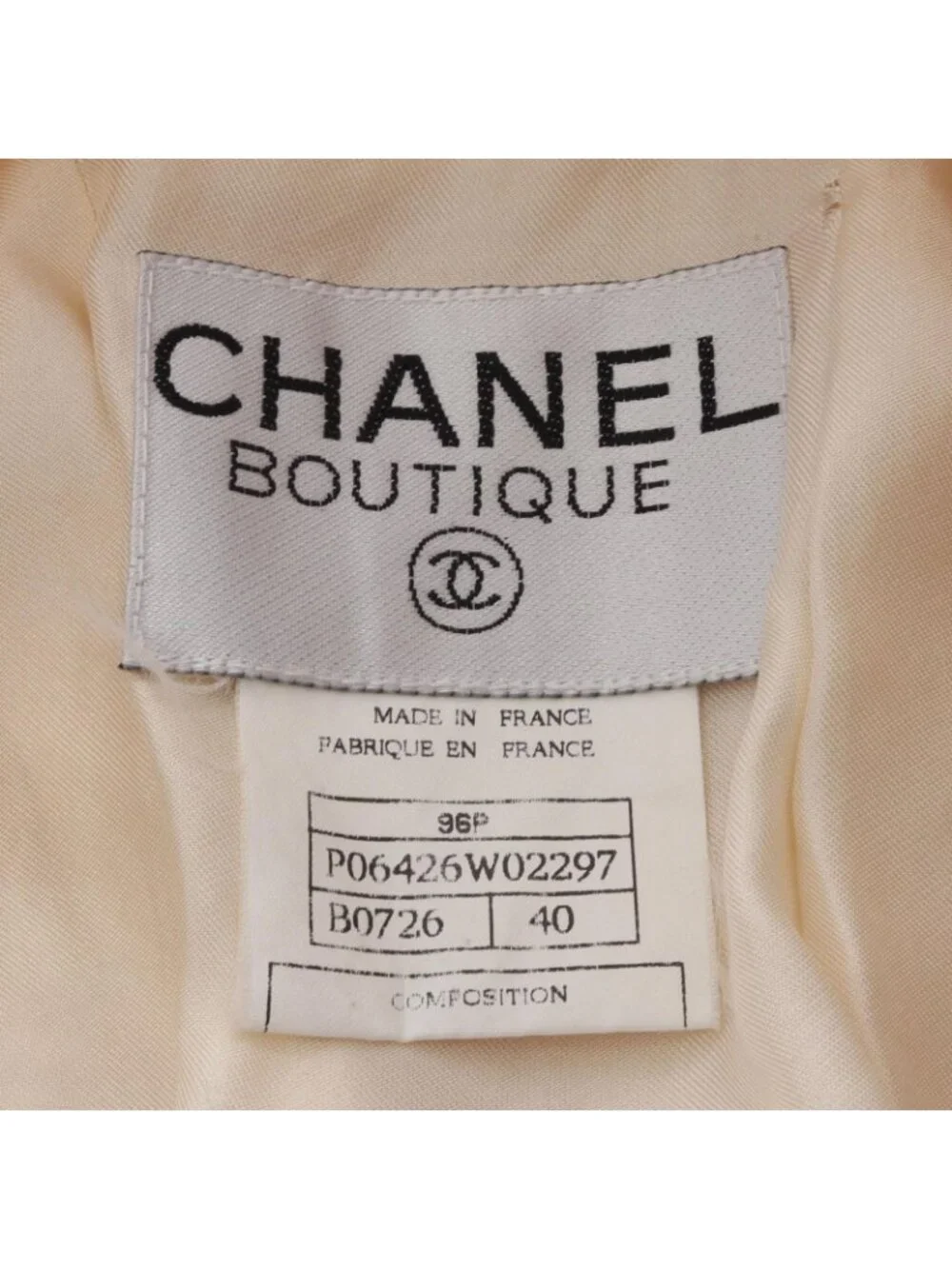 Chanel Set 96P CC Logo Button Tweed Wool